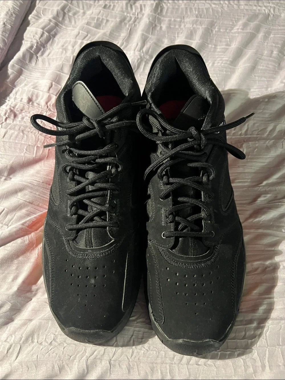 Jordan Black Sneakers with Red Interior Accent